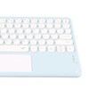 Touch Wireless Keyboard Round Keycaps Ergonomic Design Ultra Thin Smart