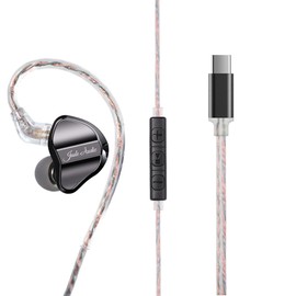 FiiO AUDÍFONOS HI-Res con Manos Libres Y Conector Tipo C JD1 - Black