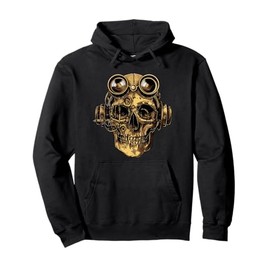Steampunk Zombie Skull Pullover Hoodie