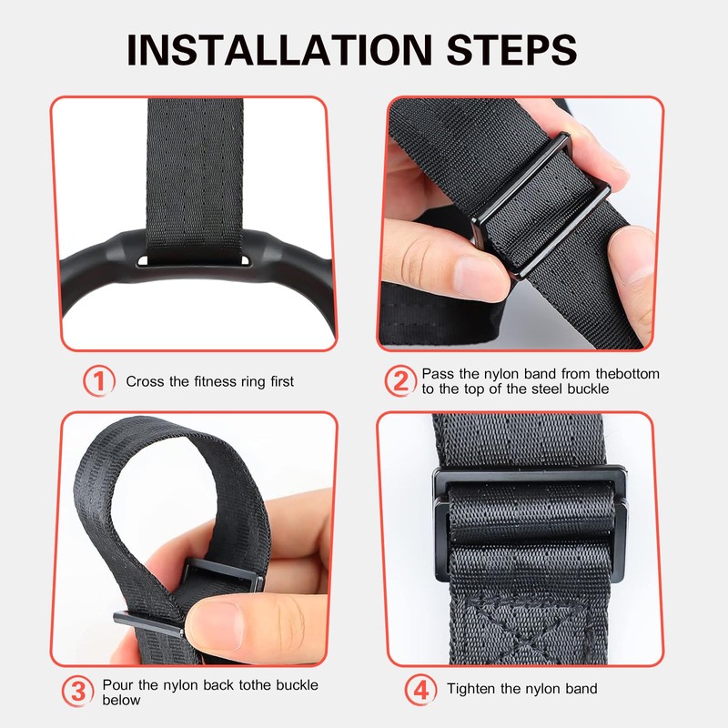 Gymnastics Rings, Children's Home Gym Equipment, Children's Adjustable Strap Strength