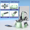 KDD Dual Controller Holder with Headphone Stand - Multi-Functional Desk
