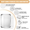 E-far Baking Sheet with Rack Set, 9.5” x 7.3” Stainless