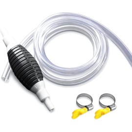 Headerbs Succionador de Líquido Multifunción, Bomba de Agua de PVC Premium, Bomba de Aceite, de Sifón de Combustible para Gasolina con Manguera de Sifón de 2m (Juego completo), 4epv3fo2gs-66