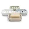 UVIVIU Plastic Soap Dish with Drainage,Soap Dishes Holder for Bathroom