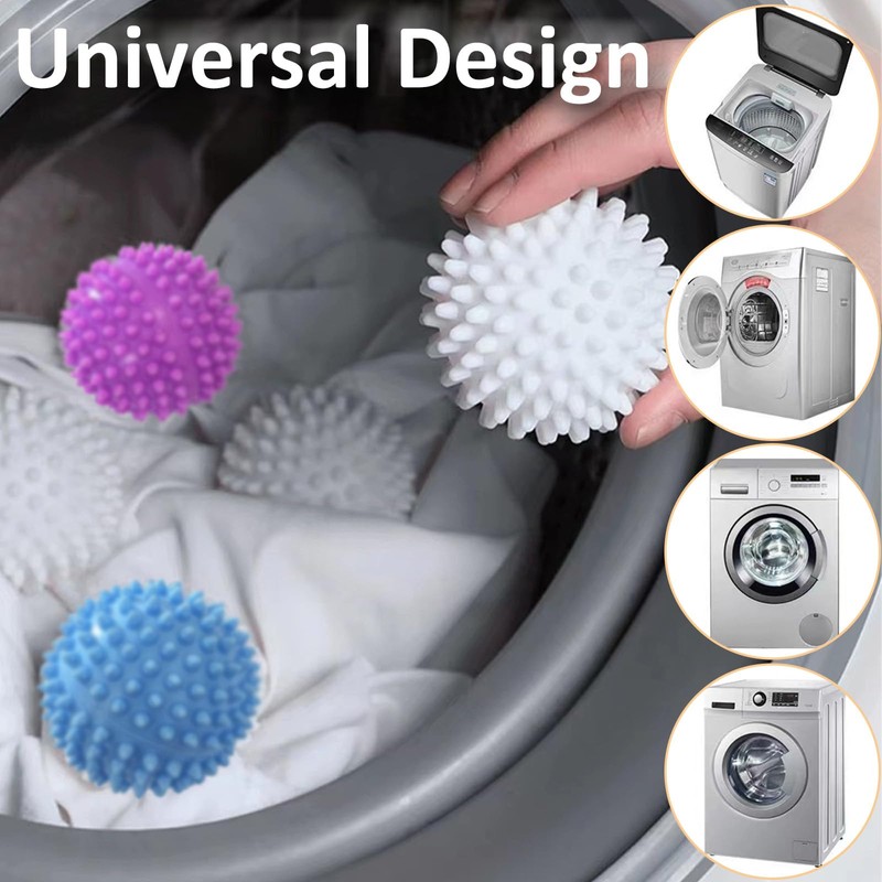 9 Pack Drying Balls for Tumble Dryer, Blue, White and