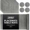 ZENO Placemats Table Mats | 9 Piece Set with 4