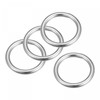 sourcing map Round Ring Welded O-Rings 316 Stainless Steel 25