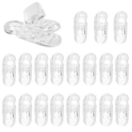 YUENWUZINIC One-Touch Clips, Set of 20, Teething Clips, Universal Clips, Plastic Fixing Clips, Fall Prevention, Hat Clips, Suspender Clips, Cord Adjustment, DIY Arrangement, Cheering, Crafting Parts,