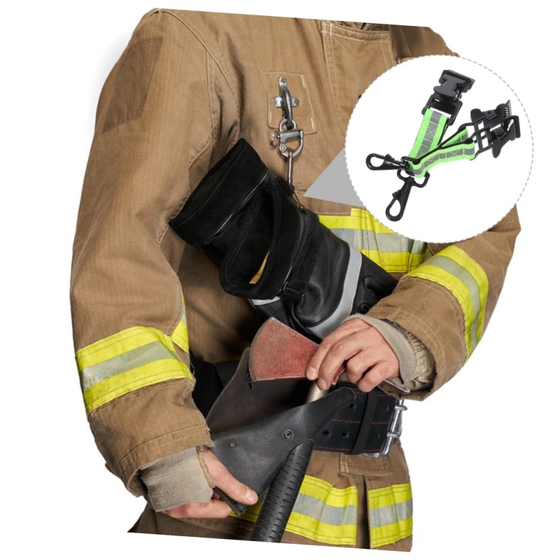 iplusmile 2pcs Firefighter Glove Holder Strap Durable Glove Fixing Accessory