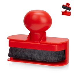 BABYSHEEP Tire Shine Applicator Brush - Extra Large Automotive Tire Dressing Applicator Brush with Storage Stand for Tire Detailing & Car Wash Kit, Black, 3.6 Inch Length (1,Red)