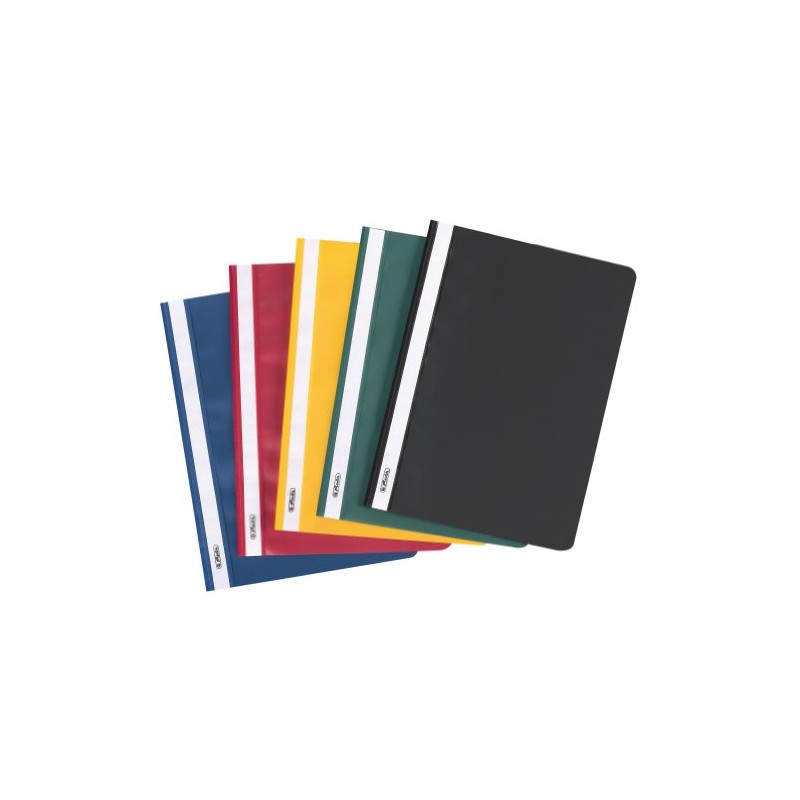 Herlitz 10386951 spring folder A4 PP with transparent front cover,