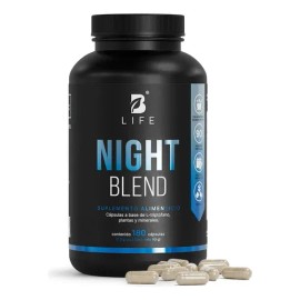 Night Blend Con 180 Cápsulas Suplemento Para Dormir Y Relajación Con Magnesio, Triptófano, 5-htp Y L-teanina | Apoyo Al Descanso Nocturno Y Bienestar | B Life