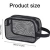 Shower Bag, Portable Mesh Shower Caddy Bag Black Gym Toiletry