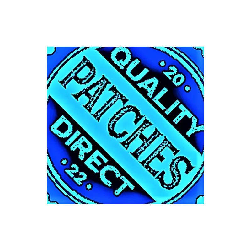 Unbranded Shield Agents Symbol Acu Dark Grey Black Embroidered Circle