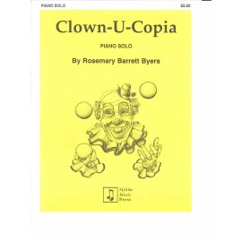 Clown U Copia Late Elementary Piano Solo Sheet Music 1999 Byers Myklas