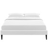 Modway Sharon Vinyl Bed Frame with Squared Tapered Legs, Full,
