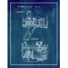 Fire Hose Nozzle Patent Print Midnight Blue with Border (5"