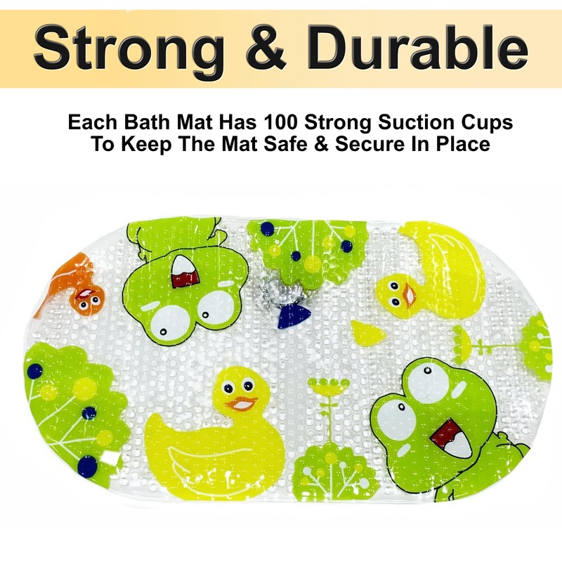 Home Flair Bath Mat | Kids Ducks & Frogs Non