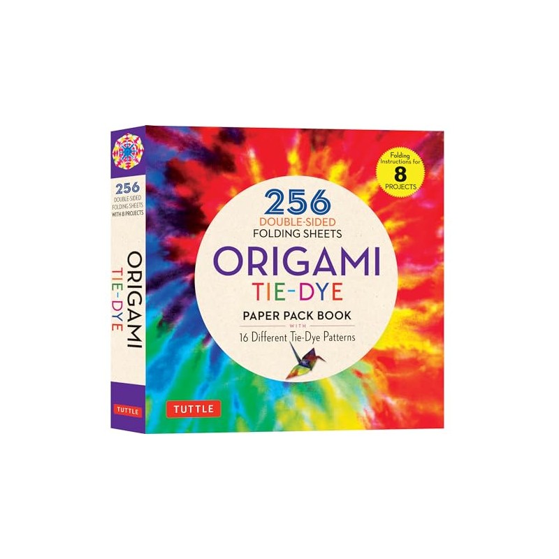 Origami Tie-Dye Patterns Paper Pack Book: 256 Double-Sided Folding Sheets