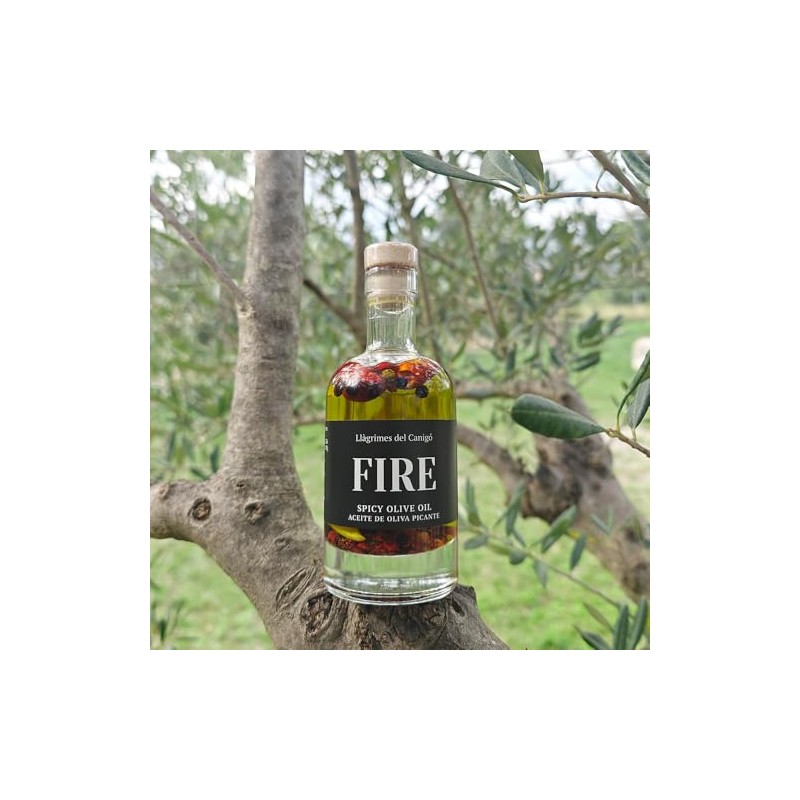 Llagrimes del Canigo. Fire. Spicy Extra Virgin Olive Oil. 100ml