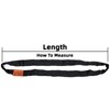 Black Spanset Endless Round Sling Heavy Duty Polyester Lifting Sling