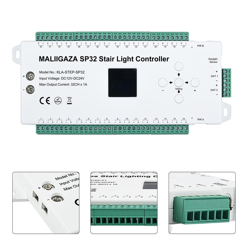 Motion Sensor LED Stair Controller, 32 Channel PIR Motion Sensor
