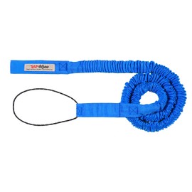 TowWhee - Winter/All-Season Connect Strap Bike Bungee Tow Rope for Bikes, E-Bikes,Skiing | MTB & Cycling Stretch Pull Strap (Winter/All Season Blue Connect Strap) - Made in The USA