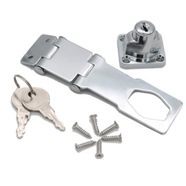 Hasp Keyed Hasp Lock Hinge Safety Hasp Lock in Zinc Plated Hardened Steel