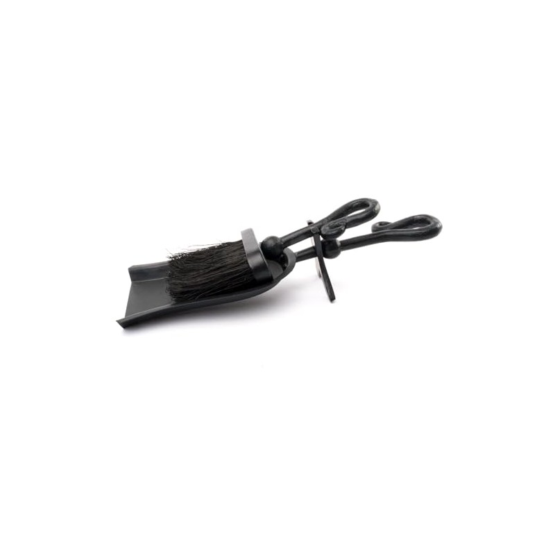 Steel Black Hearth Tidy Loop Top Fireside Pan & Brush