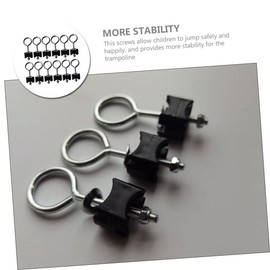 GRIRIW 12 Sets Trampoline Replacement Screws Set Durable Galvanized Steel Parts for Safety Enclosures Easy Installation Sturdy and Abrasion Resistant Suitable for Large and Small