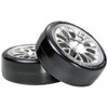 TAMIYA 300054021 Super Drift Wheels Y/Chrome 24 mm 2 Oset+2