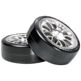 TAMIYA 300054021 Super Drift Wheels Y/Chrome 24 mm 2 Oset+2