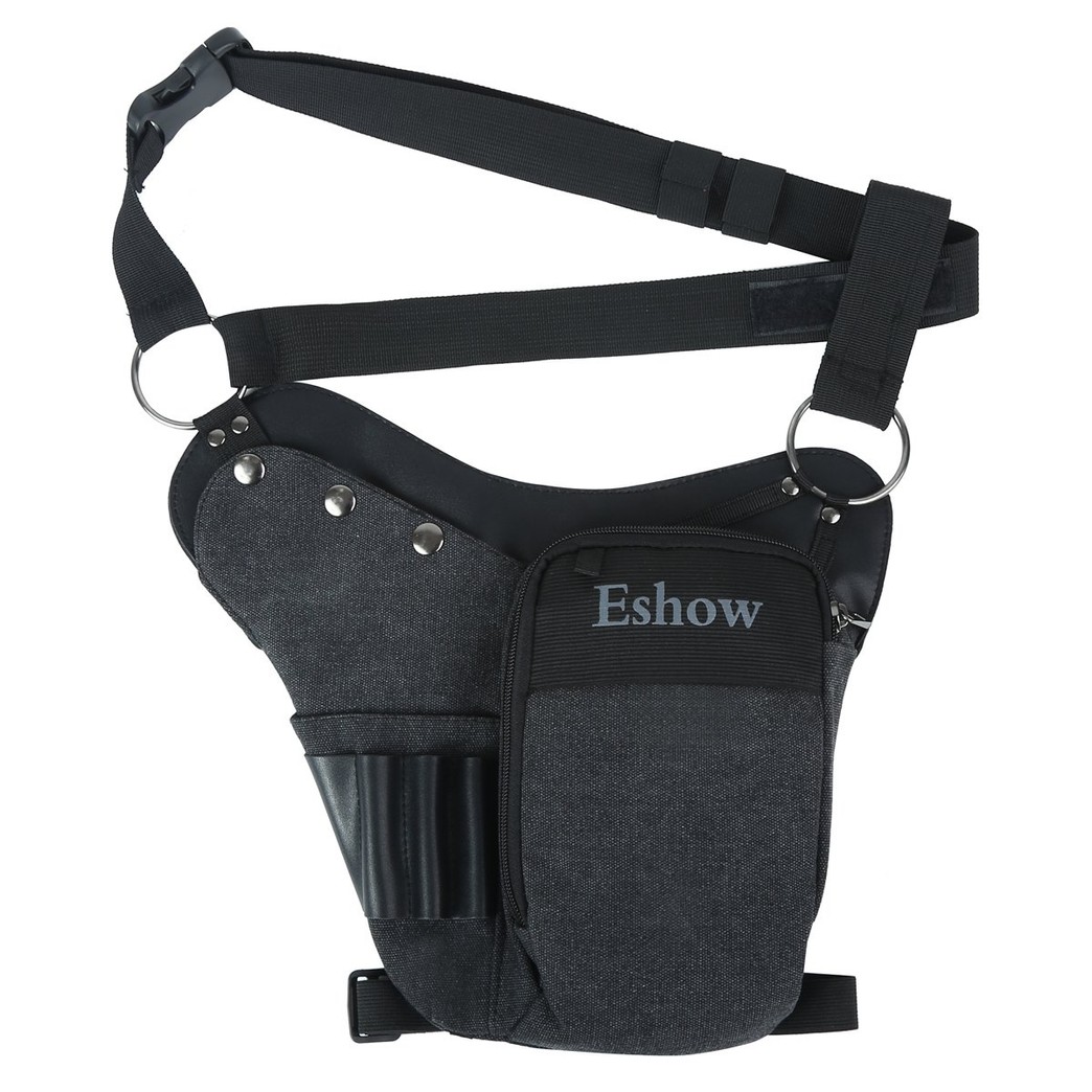 Eshow Men's Drop Leg Pouch Tools Bags Tactical Leg Bag Fanny Pack Thigh Bags Bike Cycling Hip Bag Canvas Waist Packs