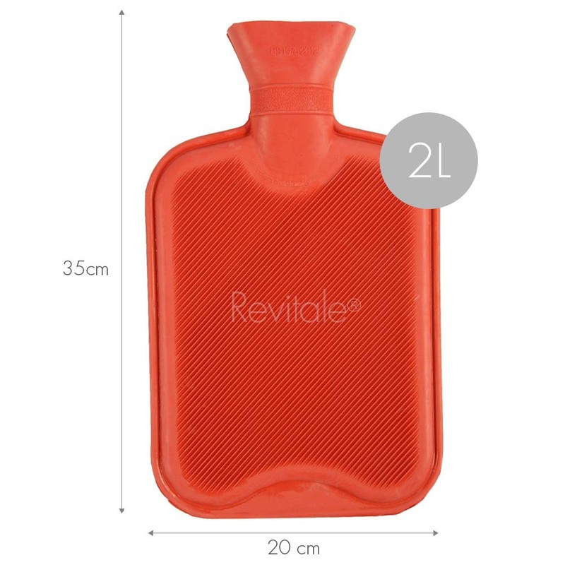 Revitale Luxury Cosy Faux Fur Pom Pom Hot Water Bottle