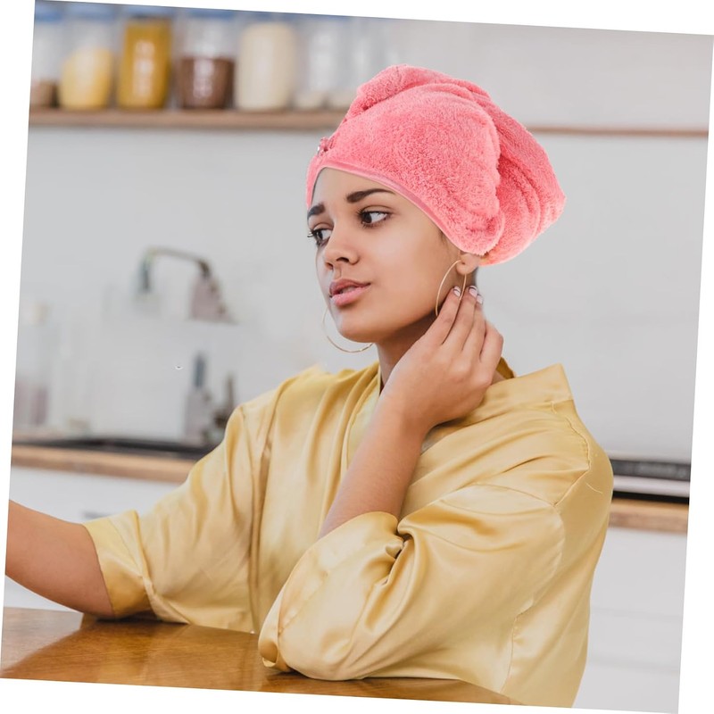 WOONEKY Toalla Microfibra Cabello para Secar Rápido Gorro Absorbente, Material