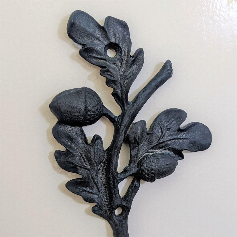 Fyne-Finds Metal Grey Rustic Wall Door Hook Clothes Coat Hat