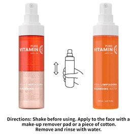 Noche Y Dia Vitamin C Cleanser for Mature Skin - Made in Spain - Anti Aging Face Wash, Makeup Remover, Targets Wrinkles, Acne, Breakouts - 150mL (5.07 fl oz)