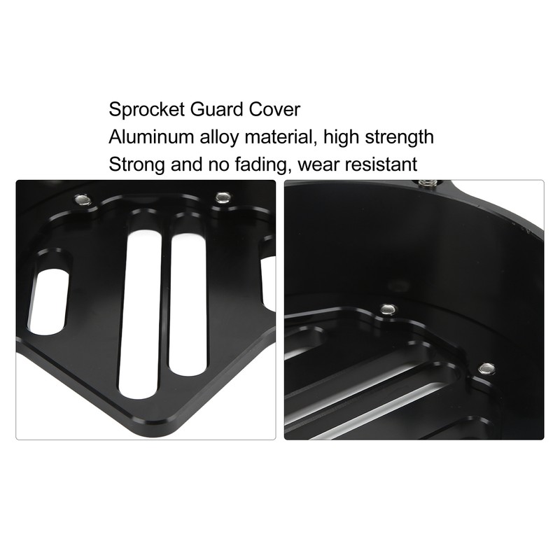 Sprocket Guard Cover Aluminium Alloy Strong Strength Smooth Chain Protector