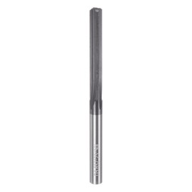 sourcing map Carbide Chucking Reamer 0.143"(3.632mm) Dia Straight Flute Straight Shank Machine Reamer Tool for Metal and Lathes CNC Machining Centers, Black