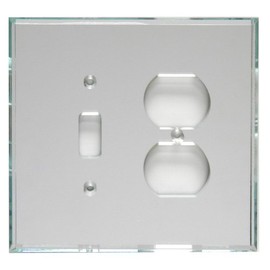 GlassAlike® TV/Cable Acrylic Mirror Plate (3/8" diam. Hole)