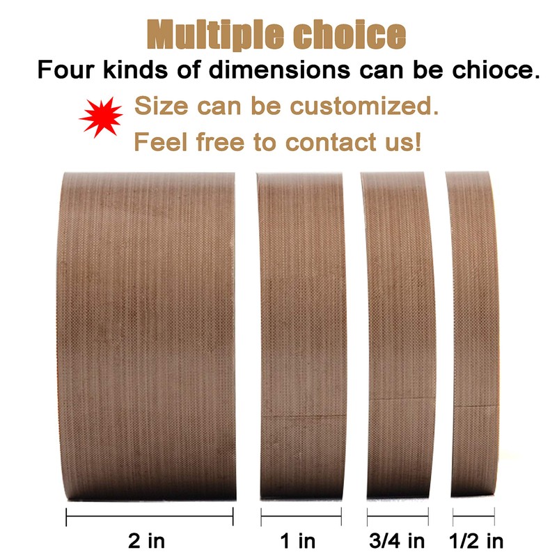 Teflon Tape, 2 in 30 FT Fabric PTFE Tape for