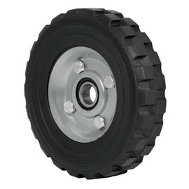 Pretul RD-61, Rueda de hule sólido 6" para diablo, un balero, 1 pieza