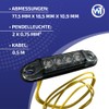 Web Truck Slim Marker Light, Marker Light, Dark Graphite, Orange,