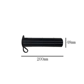 Lasenersm 2-Piece Fishing Rod Holder Inserts, Rubber Inner Sleeve, Black, 1.89 Inch Diameter, Surface Mount