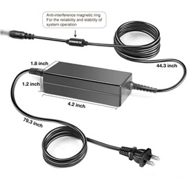 Kircuit 12V AC/DC Adapter Compatible with Elmo Visual Presenter Document Camera 1338 CO-10 EV-200 HD-80XG HV-100XG P10 P100 P100N P10S P30 P30HD P30S TT-12i SQN36W12P-07 SQN36W12P07 3A Power Supply