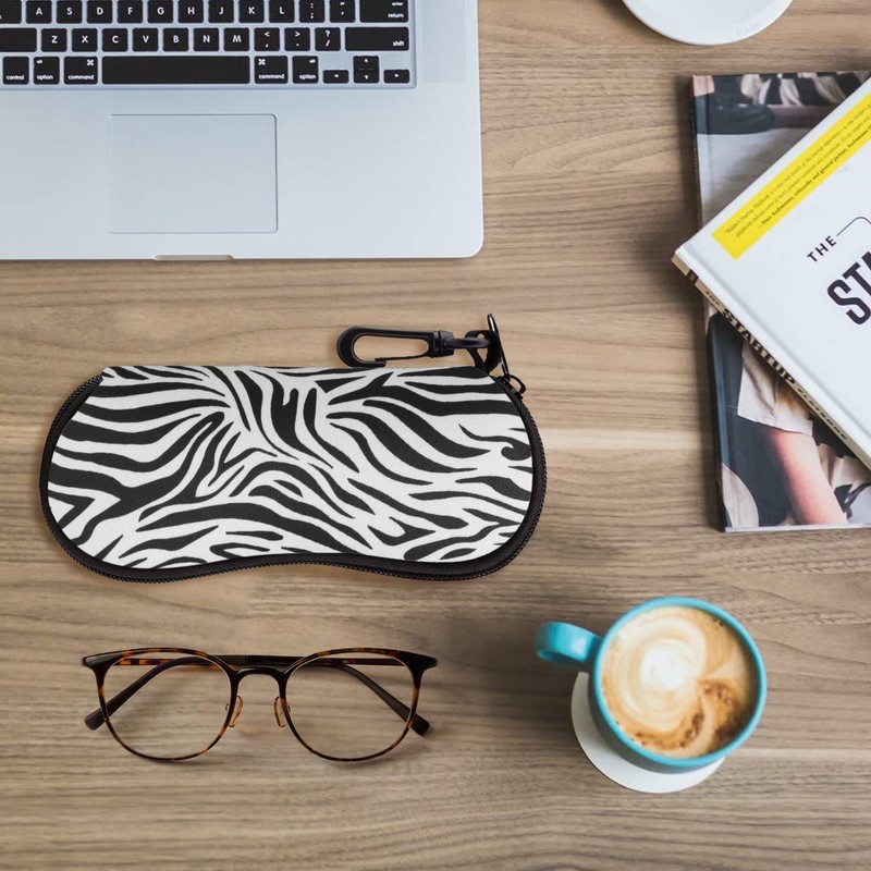 MoKo Glasses Case - [Ultra Lightweight] Neoprene Zip Sunglasses Bag