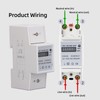 Single Phase Energy Meter Tester Digital Din Rail Electricity Monitor