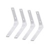 JUNEYE 4 Pcs Shelf Bracket Corner Brace Angle Bracket Shelf