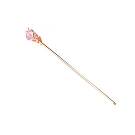 Purple Pretty Chinese Style Retro Hair Stick Hairpin, Women Metal Rhinestone Hair Fork Hair Chopsticks,Hair Styling Pins Retro Tassel Hairpin Woman Hair Clip Accessories