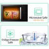 UMEIED 10 Pack Glass Food Storage Containers with Lids Leakproof,